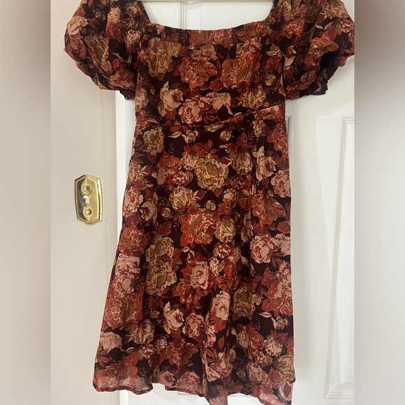 Altar’d State Floral Fall Mini Dress - Picture 7 of 8